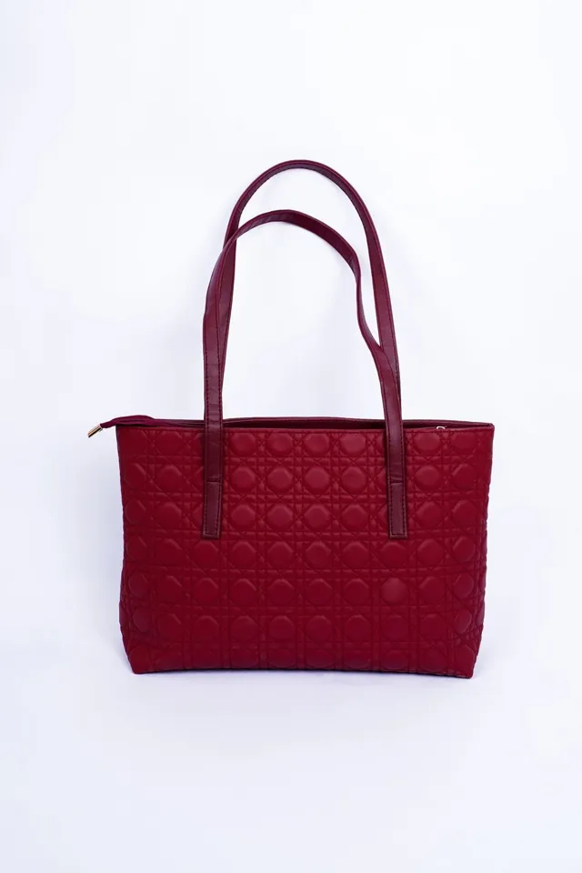 Kapitone Tote Çanta